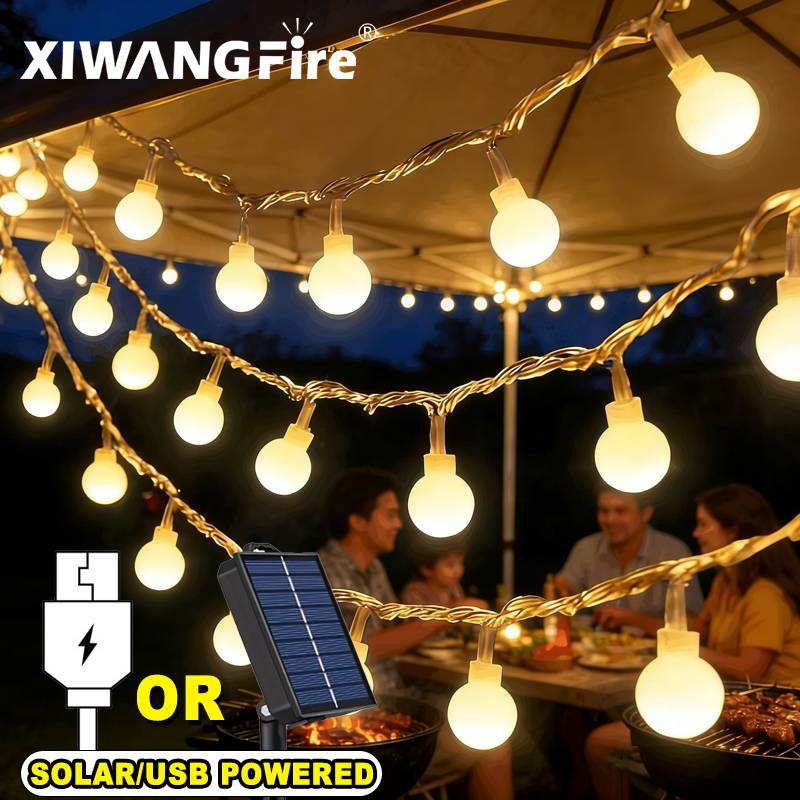 Smart Home Room - 3-10M Solar/USB/Battery String Lights, Fairy Globe