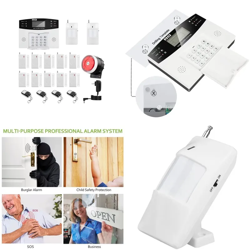 Smart Home Security System - House Burglar Alarm Kit Auto Dial