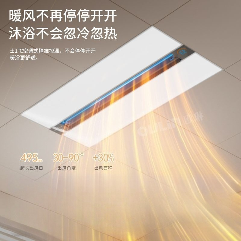 Smart Home Ventilation System - Smart 3-in-1 Bathroom Ceiling Heater -