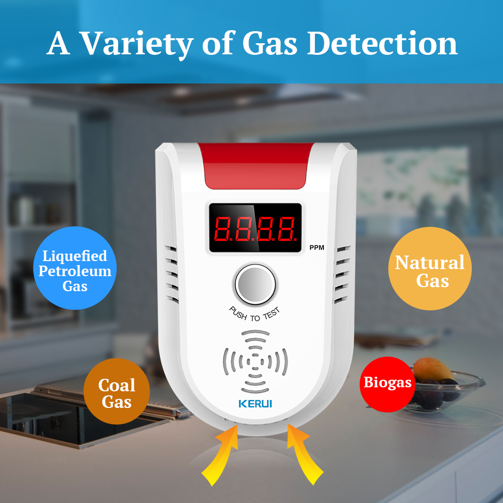 KERUI GD13 LPG GAS Detector Al - đánh giá và giá Smart Home Security System