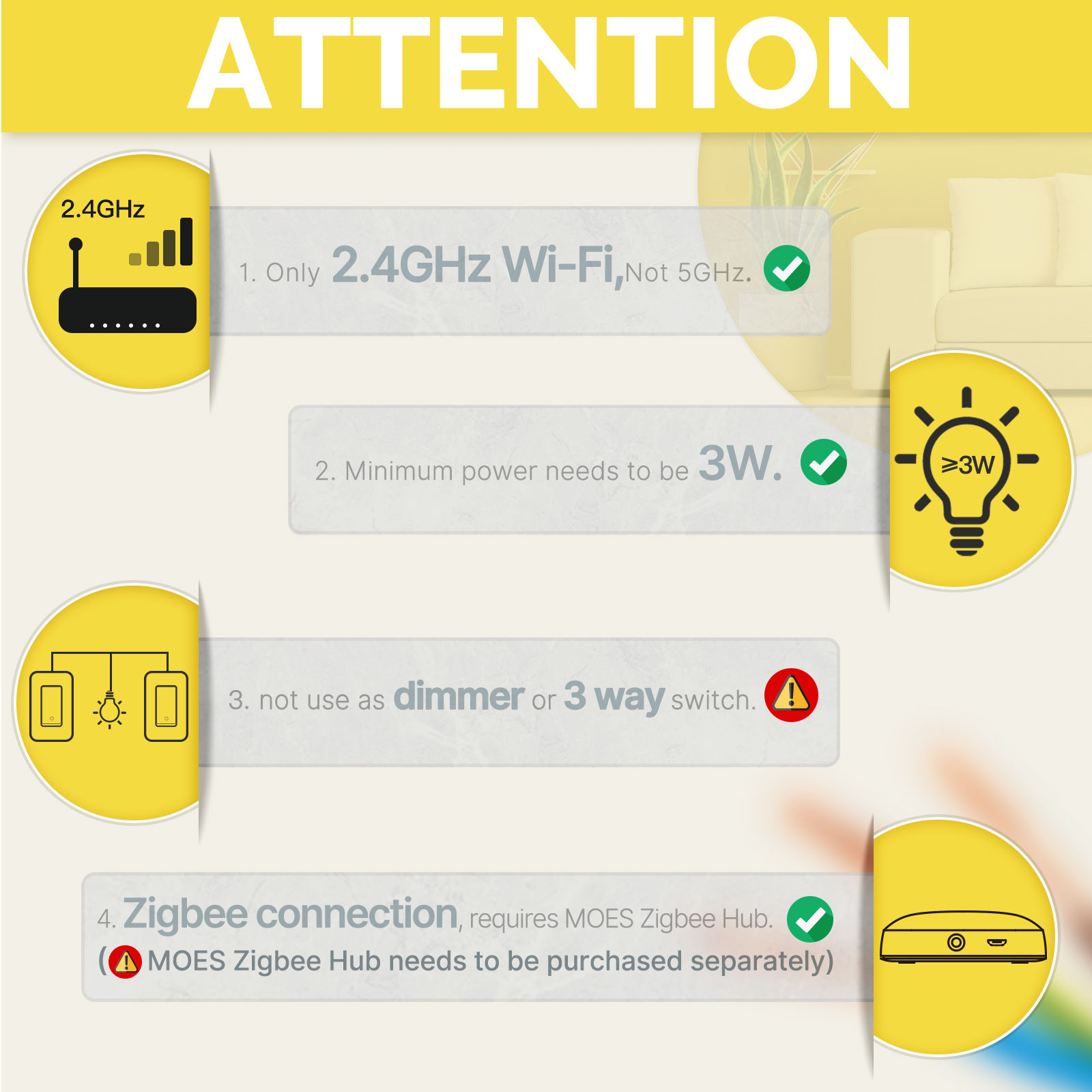 MOES US Standard Zigbee Smart  - đánh giá và giá Smart Home Sistem