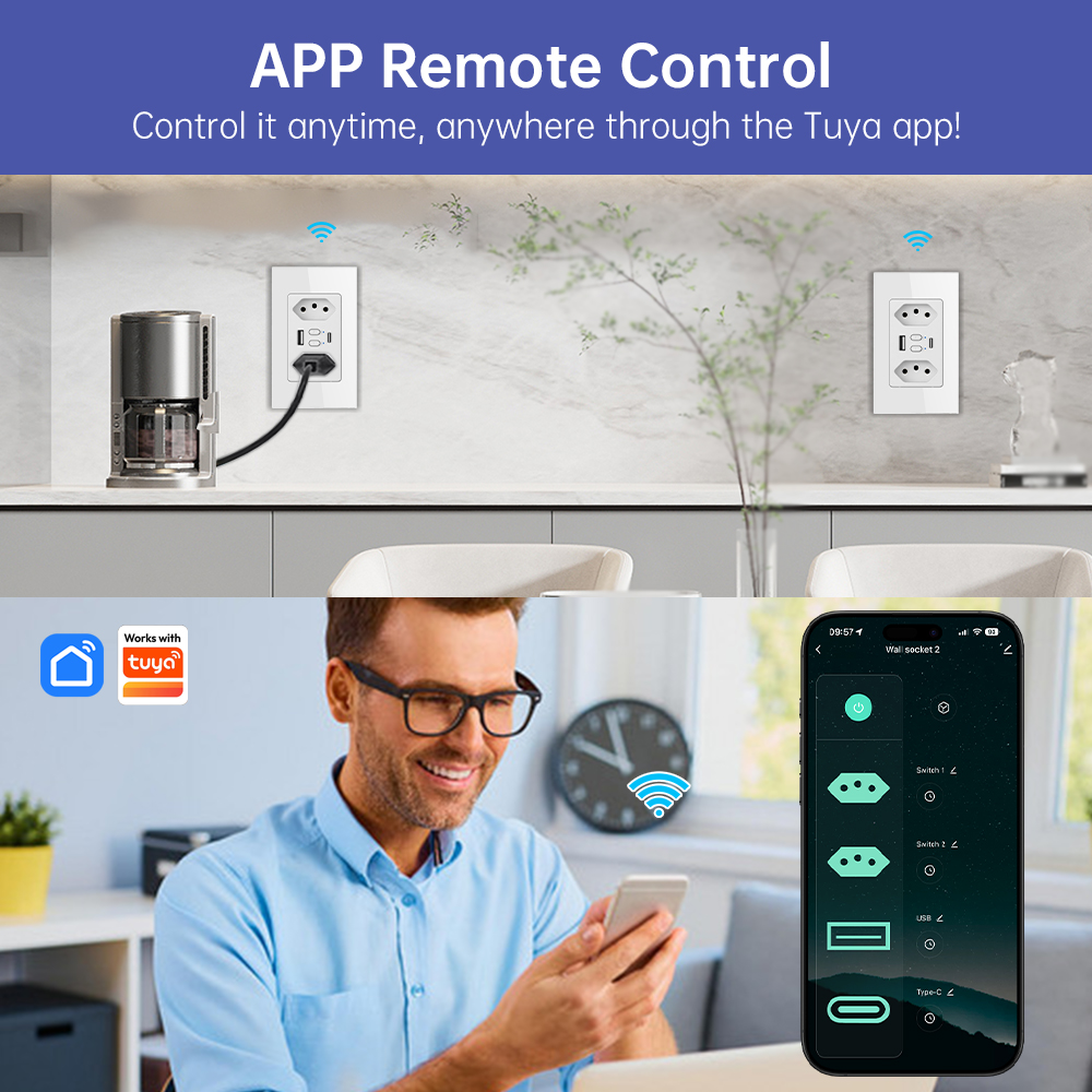 MANHOT Wifi Smart Brazil Socke - đánh giá và giá Smart Home Sistem
