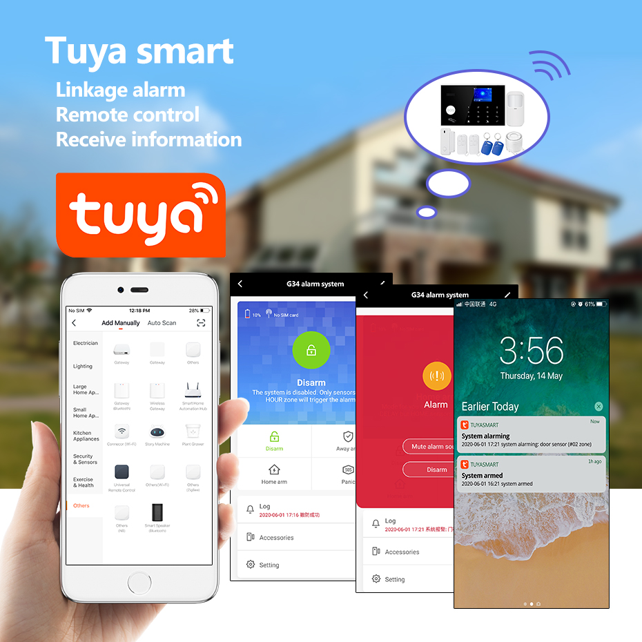 KERUI 4G Alarm with Doorbell R - đánh giá và giá Smart Home Keyboard
