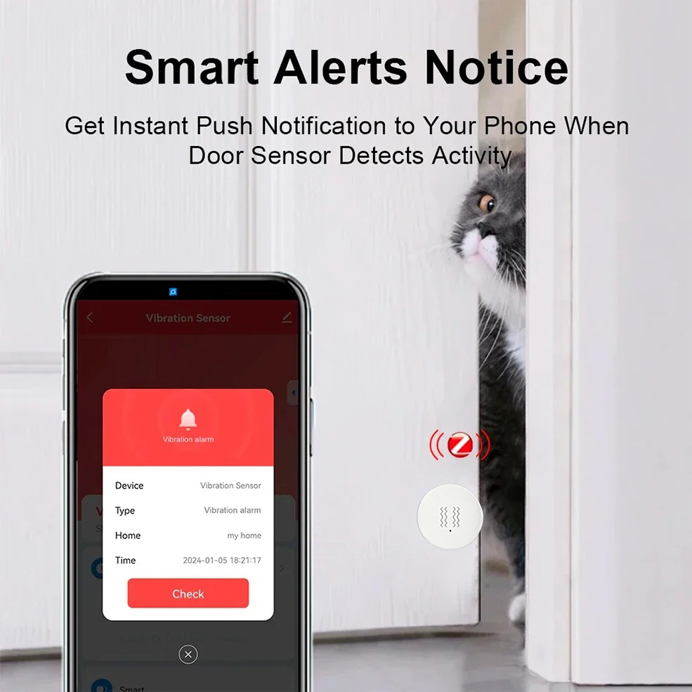 Tuya ZigBee Smart Vibration &  - đánh giá và giá Smart Home Security System