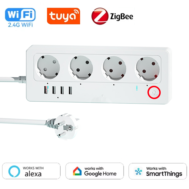 WiFi ZigBee Smart Power Strip  - đánh giá và giá Smart Power Strip