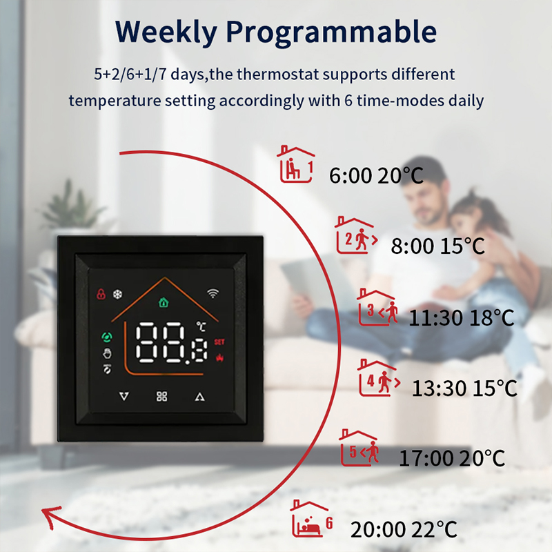 Smart WiFi Thermostat Works Tu - đánh giá và giá Smart Home Security System