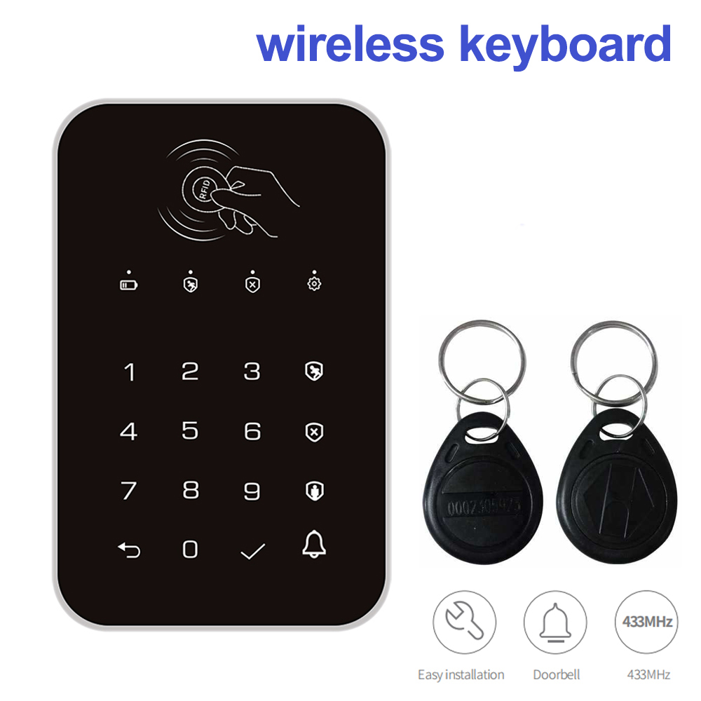 Wireless 433MHz Keyboard Touch - đánh giá và giá Smart Home Keyboard