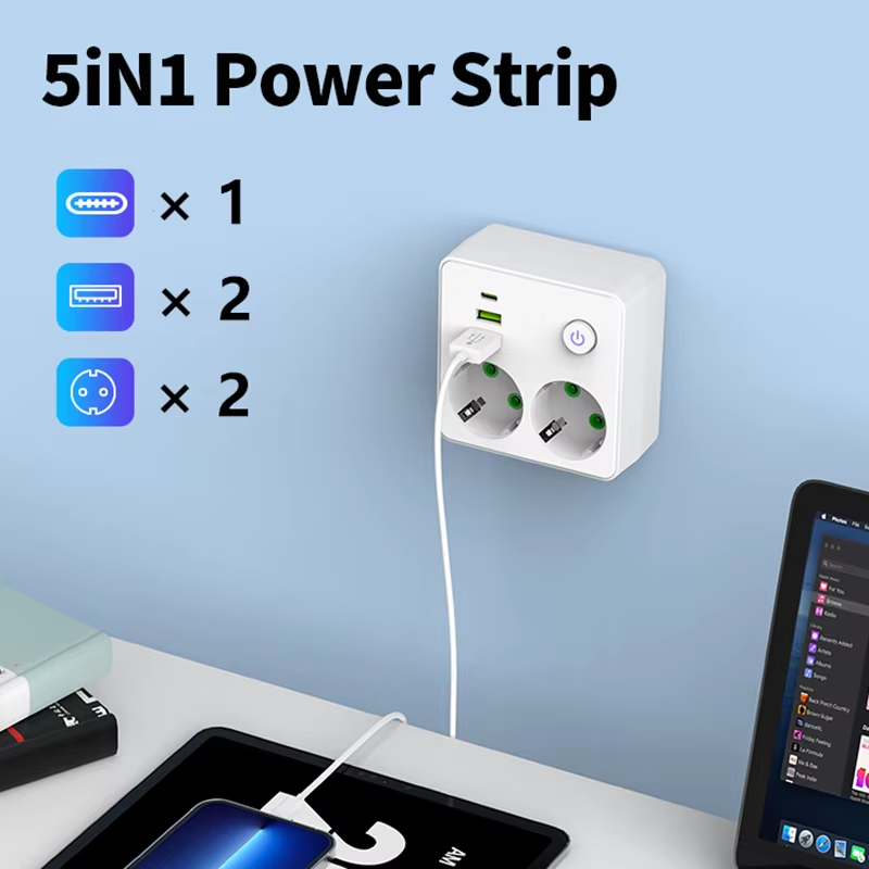 EU Plug Charger Wall Socket Po - đánh giá và giá Smart Power Strip