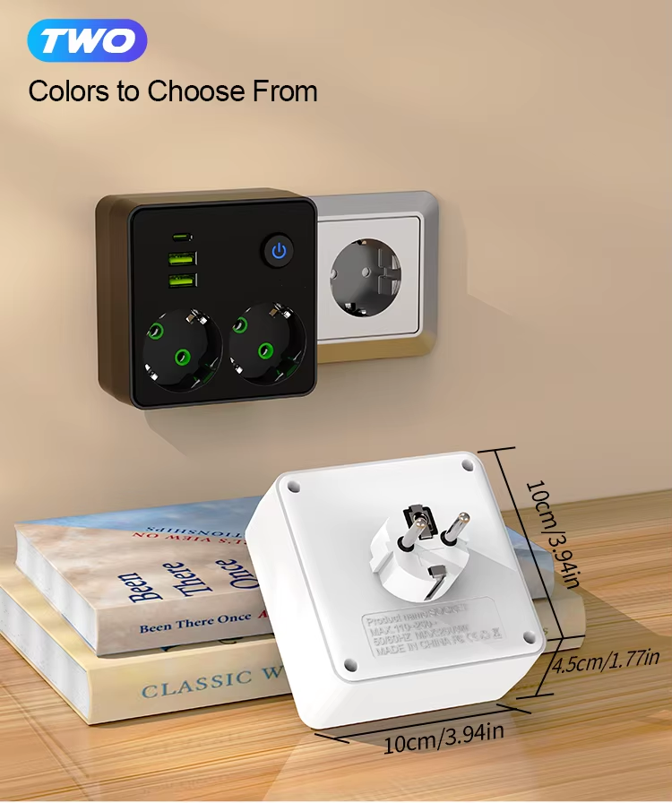 EU Plug Charger Wall Socket Po - đánh giá và giá Smart Power Strip