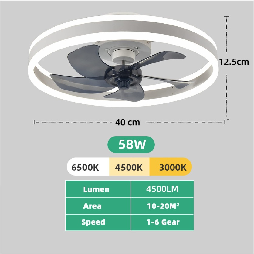 Smart Ceiling Fan with Lights  - đánh giá và giá Smart Home Ventilation System