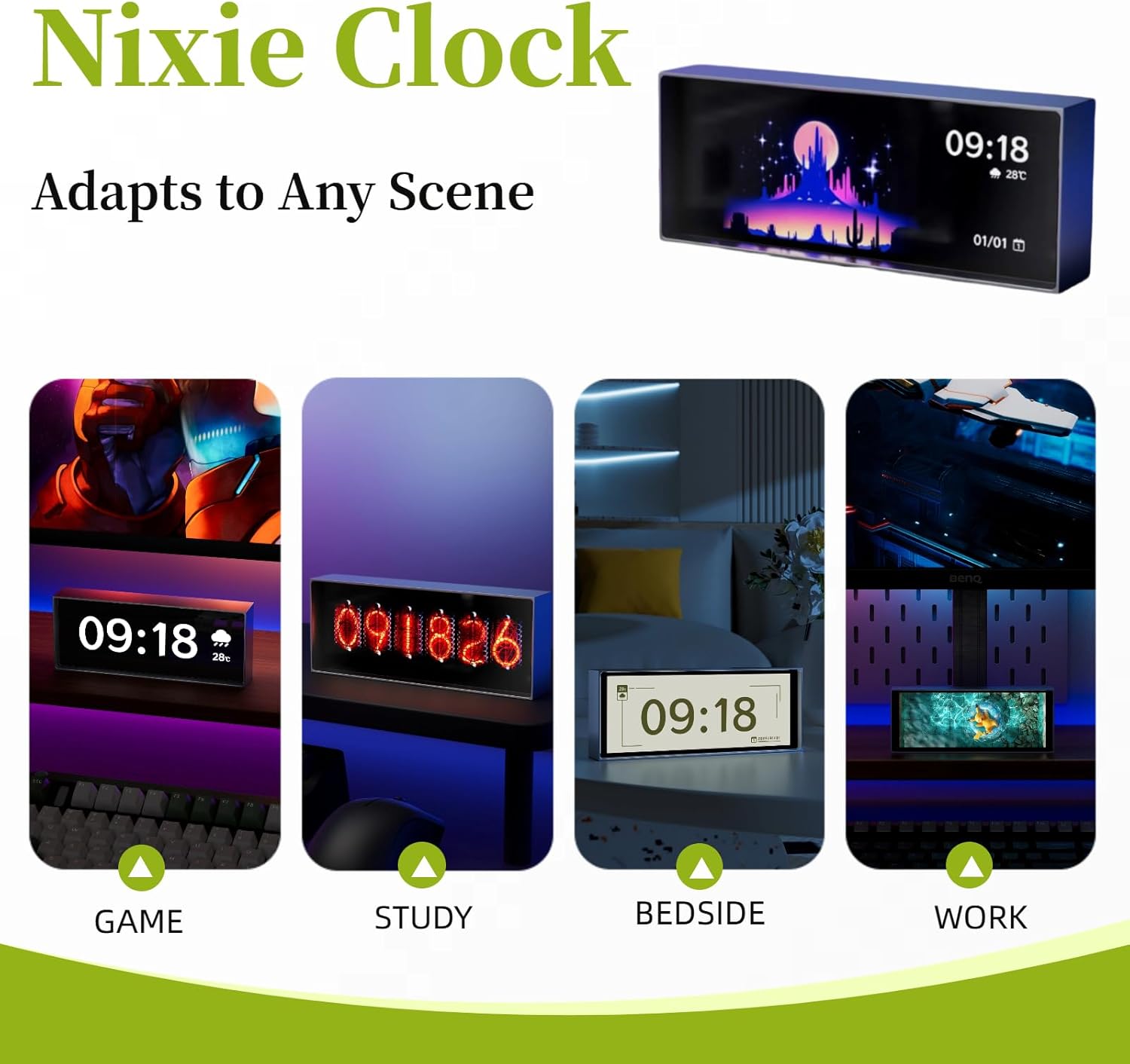 RGB Quantum Clock LED Night Li - đánh giá và giá Smart Home Interior