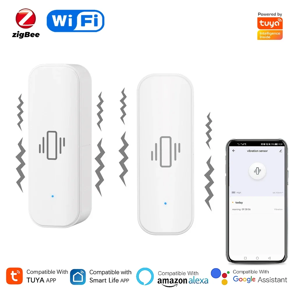 Tuya WiFi/Zigbee Smart Vibrati - đánh giá và giá Smart Home Notifications