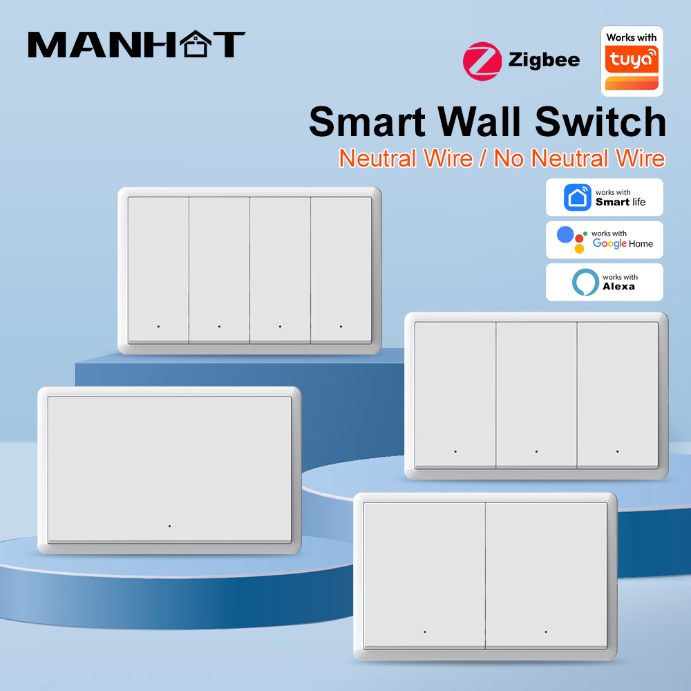 MANHOT ZigBee3.0 Smart Switch  - đánh giá và giá Smart Home Voice Control