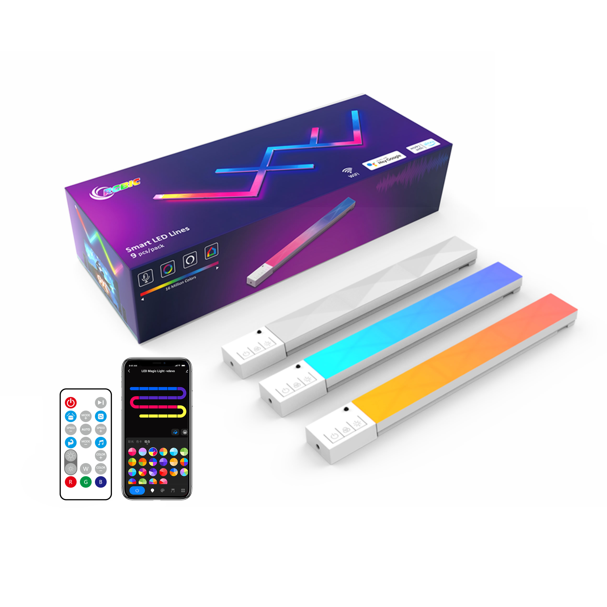 EE1 Splicing WiFi Music LED St - đánh giá và giá Smart Home Room